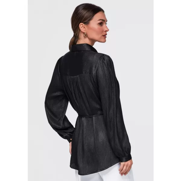  Cămașă de damă OMBRE OW-SH-E0071 NEGRU 