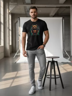 Tricou pentru bărbați DSTREET NX048R NEGRU