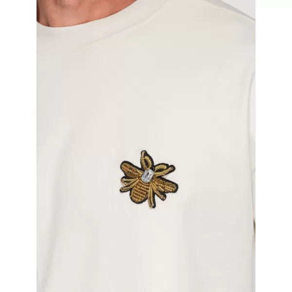  Tricou pentru bărbați OMBRE OM-TSCT-0275 APROAPE ALB 