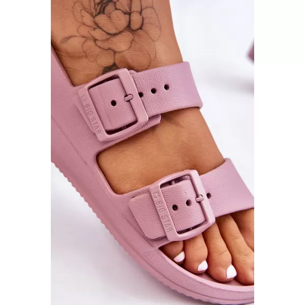  Sandale dama BIG STAR LL274744 PURPLE Big Star Pantofi 