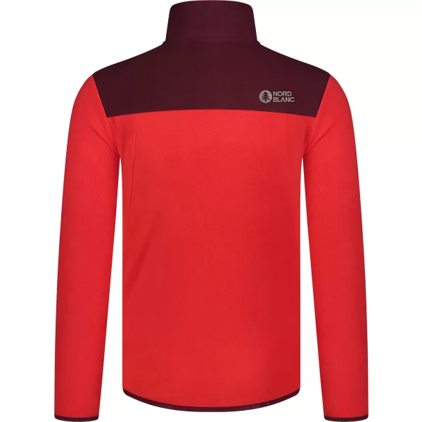  Hanorac ușor pentru bărbați din fleece NORDBLANC CRACKLE NBSFM8373 ROŞU 