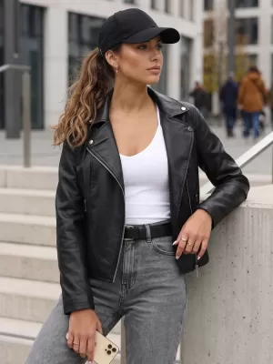 Geaca de dama DSTREET TY5717 NEGRU