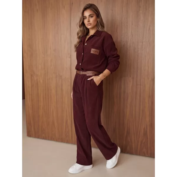  Set pentru femei DSTREET AY1220 BURGUNDIA 