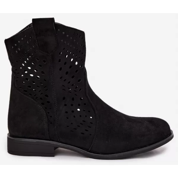  Botine de dama BOTO DA167P NEGRU 
