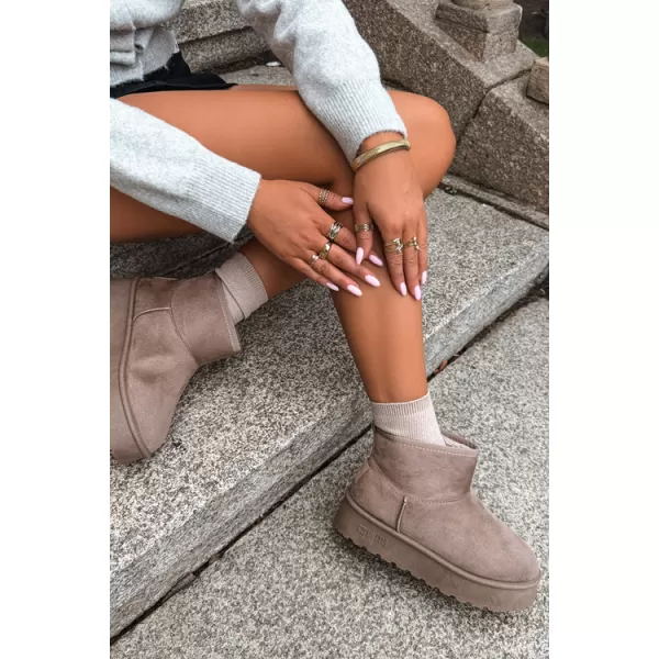  Oameni de zăpadă pentru femei BIG STAR SHOES UU274224 BEJ 