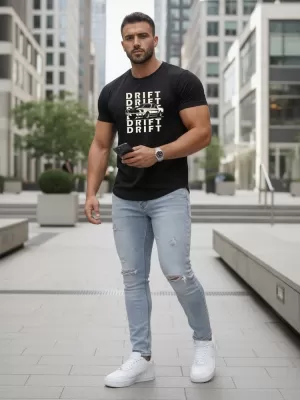 Tricou pentru bărbați DSTREET NX5081R NEGRU