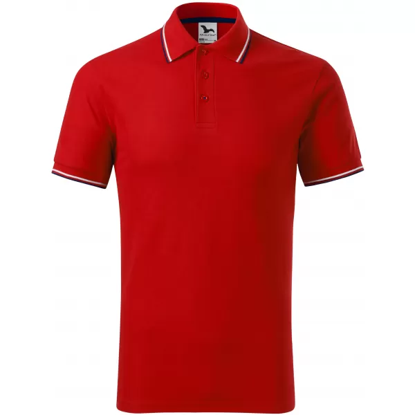  Tricou pentru bărbați cu guler MALFINI FOCUS 232 ROŞU 
