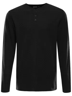 Tricou pentru bărbați ALPINE PRO THERMAL NEGRU