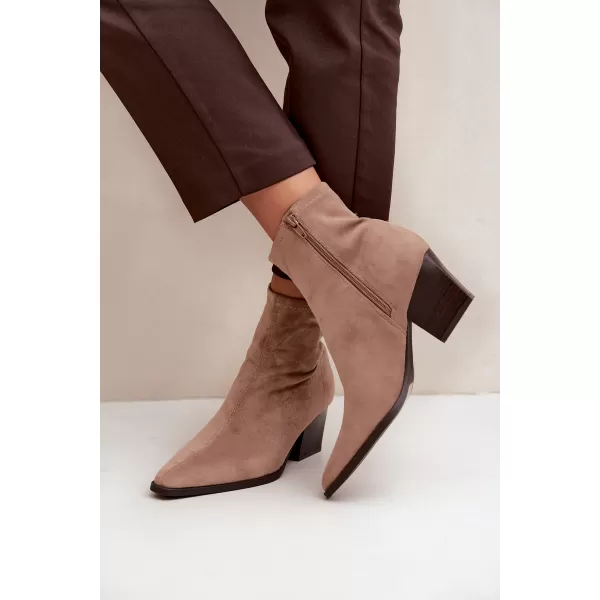  Botine de dama BOTO D-209 BROWN MARO 
