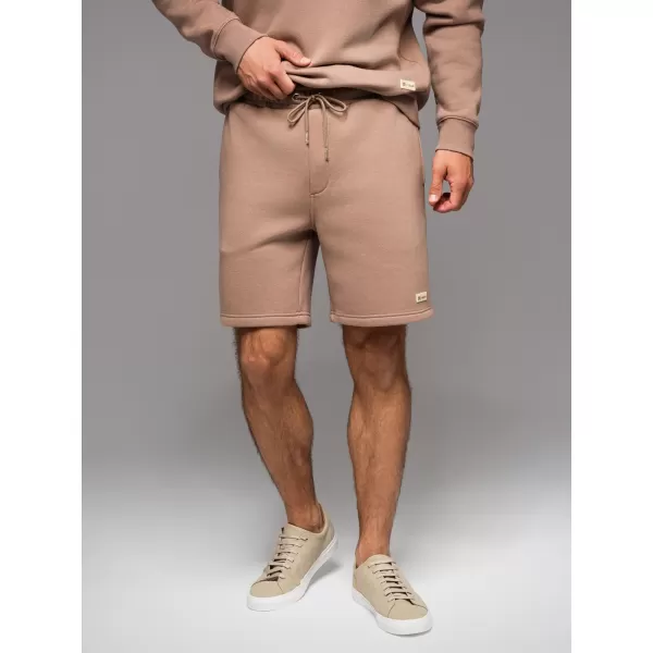 Set de pantaloni scurți pentru bărbați OMBRE Z129 CREM/MARO DESCHIS 