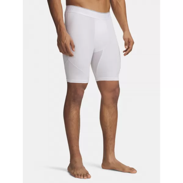  Pantaloni scurți pentru bărbați UNDER ARMOUR HG ELITE LONG SHORTS 6015388-100 ALB 