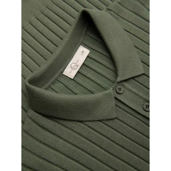  Tricou polo pentru bărbați OMBRE OM-POSS-0180 MĂSLINE 