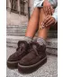 Pantofi de dama BIG STAR SHOES UU274214 UMBRE MARO/BEJ