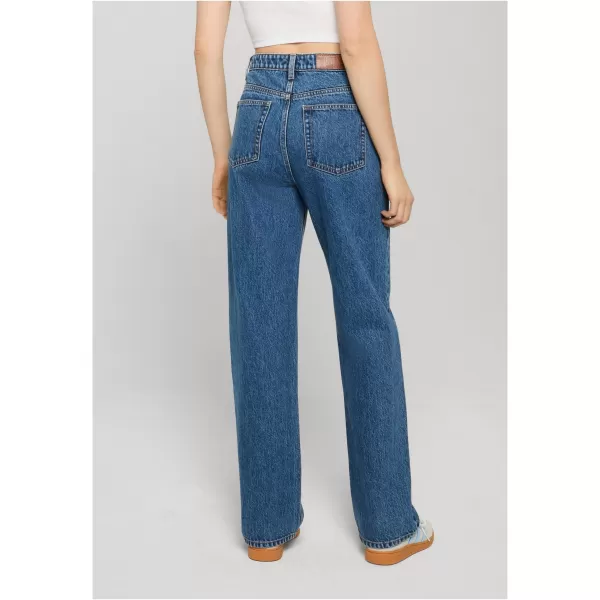  Pantaloni de dama URBAN CLASSICS TB8142 ALBASTRU MEDIU PROFUND SPĂLAT 