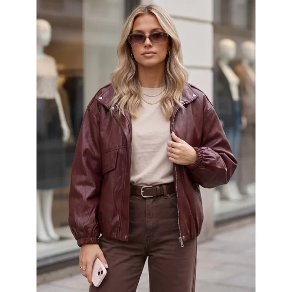  Geaca de dama DSTREET TY6069 BURGUNDIA 