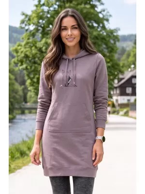 Hanorac prelungit dama ALTISPORT ALW091419 GRI OȚEL
