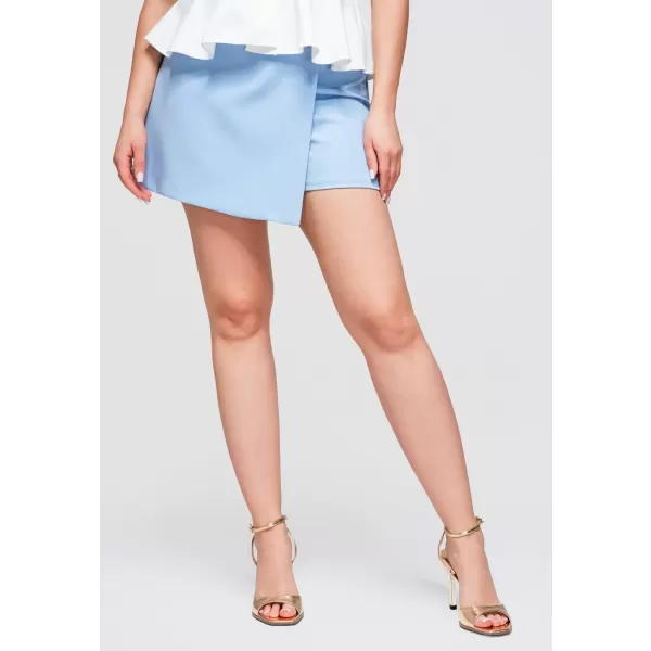  Pantaloni scurți de damă OMBRE OW-ST-E0008 ALBASTRU DESCHIS 