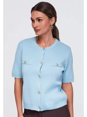 Bluza de dama OMBRE OW-TS-E0084 ALBASTRU