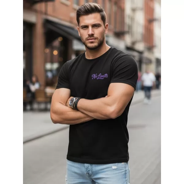  Tricou pentru bărbați DSTREET NX0134R-BK NEGRU 