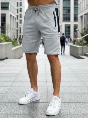 Pantaloni scurți pentru bărbați DSTREET SX2256 GRI DESCHIS