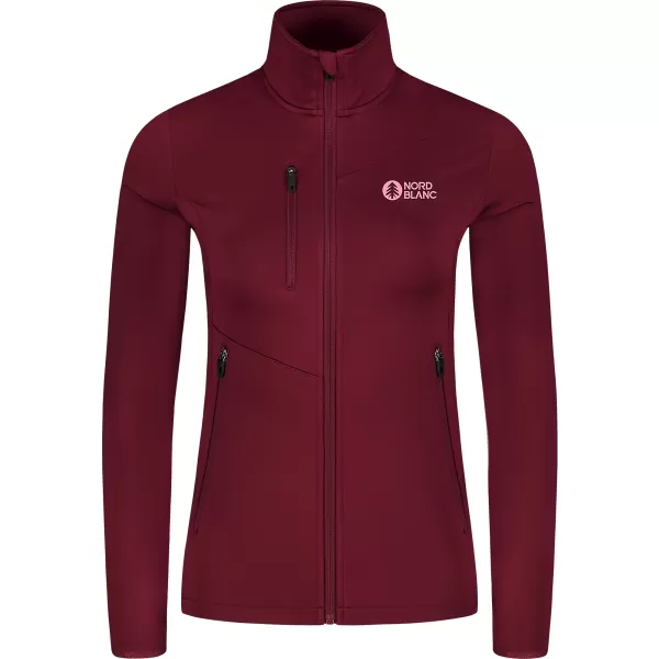  Hanorac pentru femei powerfleece NORDBLANC CRISP NBSFL8338 BURGUNDIA 