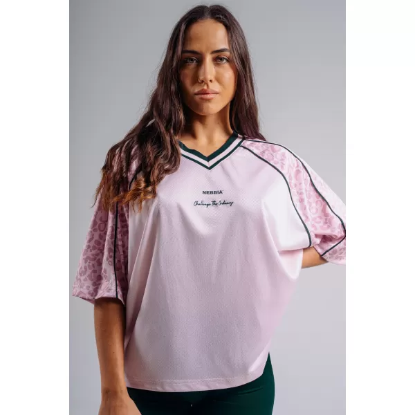  Tricou supradimensionat 97 NEBBIA PRIMAL 862 LEOPARD ROZ 