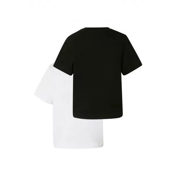  Tricou de dama URBAN CLASSICS TB8574A-03102 NEGRU/ALB 