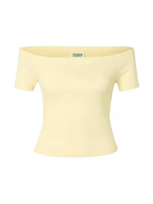 Tricou de dama URBAN CLASSICS TB6184A-22222 TRANDAFIR RUȘIT/GALBEN PAL