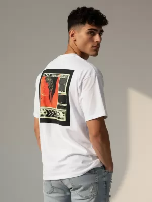 Tricou pentru bărbați DSTREET RX5301 ALB