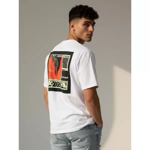  Tricou pentru bărbați DSTREET RX5301 ALB 