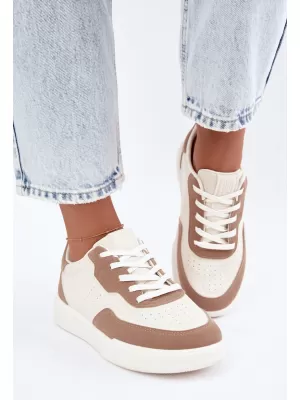 Adidași de damă BIG STAR SHOES UU274275 ALB/BEJ