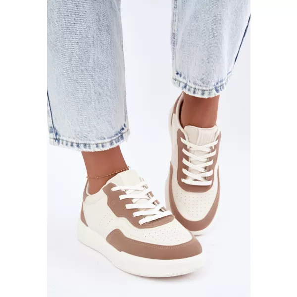  Adidași de damă BIG STAR SHOES UU274275 ALB/BEJ 