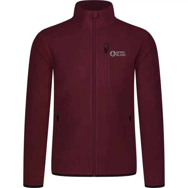  Hanorac ușor pentru bărbați din fleece NORDBLANC QUARRY NBSFM8372 BURGUNDIA 