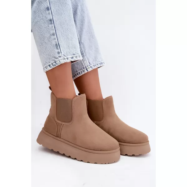  Oameni de zăpadă pentru femei BIG STAR SHOES UU274173 BEJ 