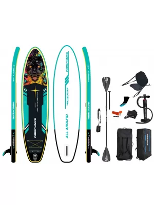 Placă cu vâsle RIDEWAVE NEBULA PARD 11'6'' COMBO NEDETERMINAT