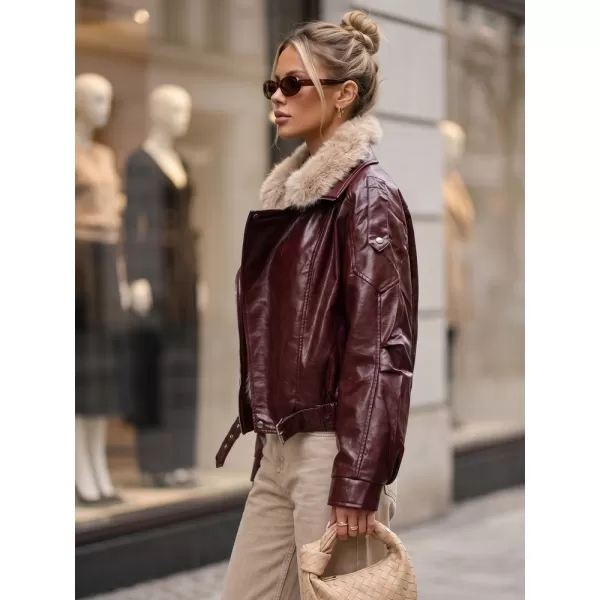  Geaca de dama DSTREET TY5707 BURGUNDIA 