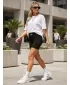 Pantaloni scurți de damă DSTREET SY0557 NEGRU