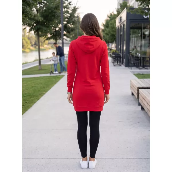  Hanorac prelungit dama ALTISPORT ALW091419 ROŞU 