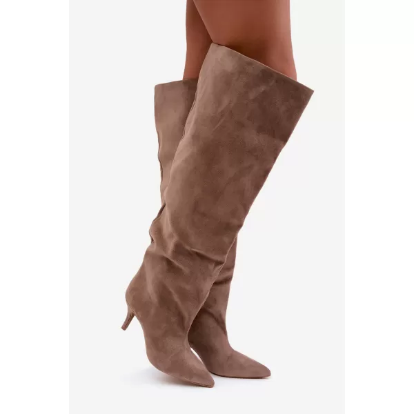  Cizme de dama BOTO 2571A KAKI 