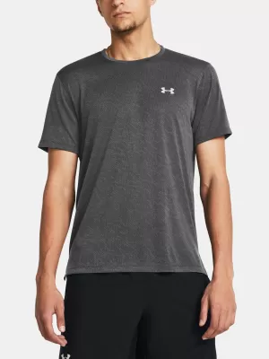 Tricou pentru bărbați UNDER ARMOUR LAUNCH CAMO SHORTSLEEVE 1386681-025 GRI