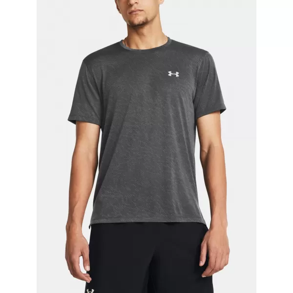  Tricou pentru bărbați UNDER ARMOUR LAUNCH CAMO SHORTSLEEVE 1386681-025 GRI 