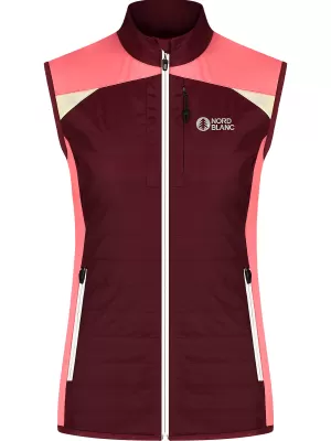 Vesta de dama NORDBLANC DELL NBWJL8332 BURGUNDIA