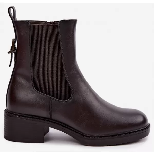  Botine de dama SERGIO LEONE BT-04 MARO ÎNCHIS 