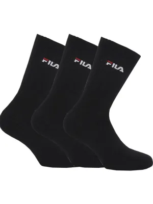 Șosete FILA F9575 SOCKS 3-PACK NEAGRĂ