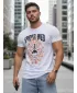 Tricou pentru bărbați DSTREET RX5263 ALB