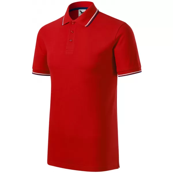  Tricou pentru bărbați cu guler MALFINI FOCUS 232 ROŞU 