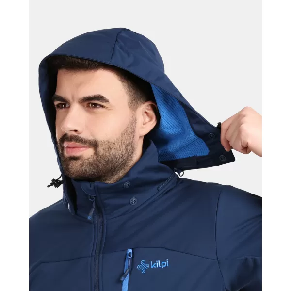  Jachetă softshell pentru bărbați KILPI ONTAVIO-M 1M0112KI ALBASTRU ÎNCHIS 