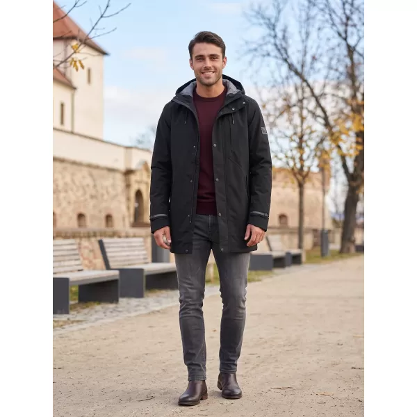  Palton impermeabil pentru bărbați ALPINE PRO PERFET 2 NEGRU 