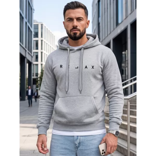 Hanorac pentru bărbați DSTREET NX0001BX-02-09 GRI DESCHIS 