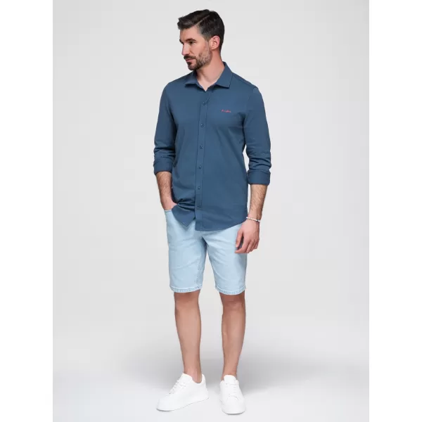  Cămașă pentru bărbați OMBRE K697 DENIM 